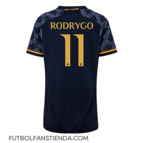 Real Madrid Rodrygo Goes #11 Segunda Equipación Mujer 2023-24 Manga Corta